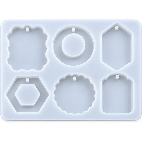 Resin Studio 6-Cavity Geometric Pendant Silicone Mould RSM5278