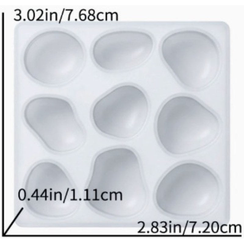 Resin Studio 9-Cavity Irregular Pebble Stone Silicone Mould RSM5271 additional image 2