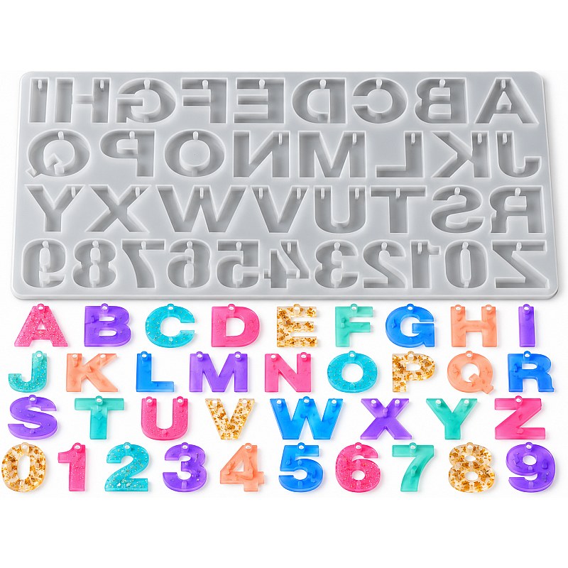 Resin Studio Alphabet & Numbers Keyring Silicone Mould RSM5231 additional image 4
