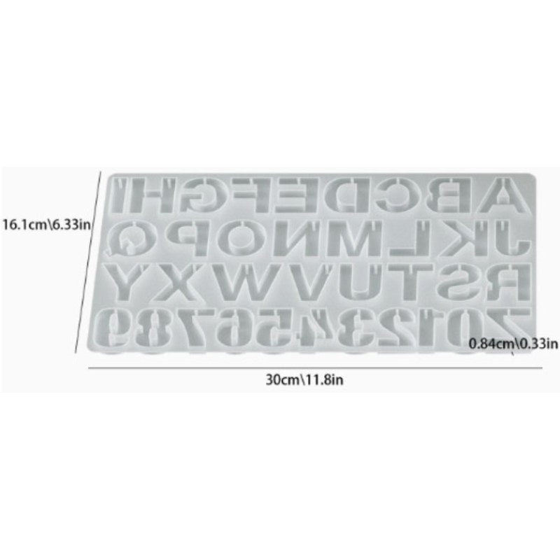 Resin Studio Alphabet & Numbers Keyring Silicone Mould RSM5231 additional image 5
