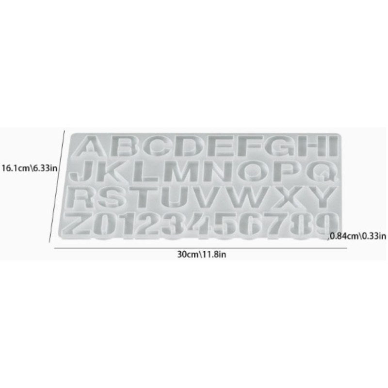 Resin Studio Alphabet & Numbers Silicone Mould (Set 1) RSM5229 additional image 2
