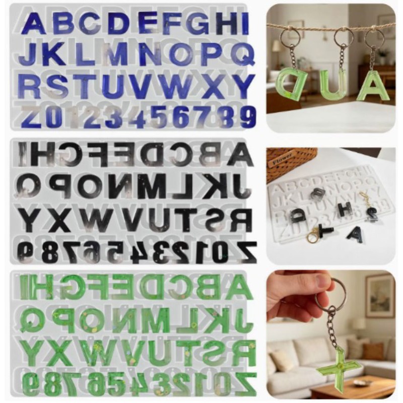 Resin Studio Alphabet & Numbers Silicone Mould (Set 2) RSM5230 additional image 3