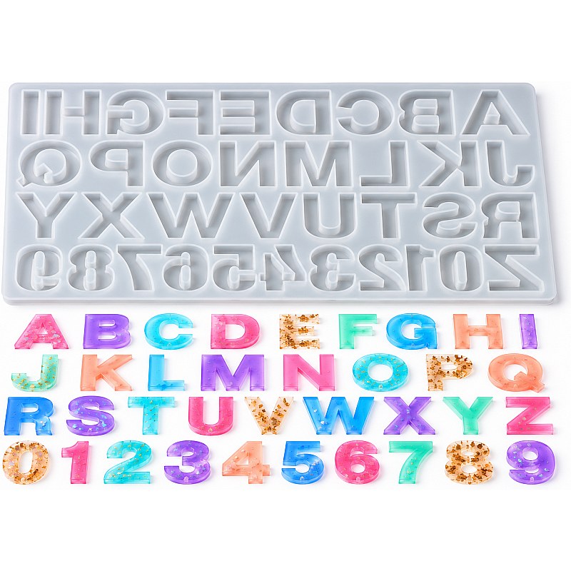 Resin Studio Alphabet & Numbers Silicone Mould (Set 2) RSM5230