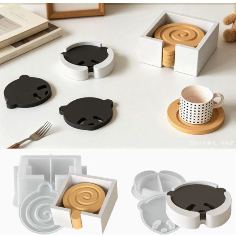 Resin Studio Bear Coaster & Holder Silicone Mould Set RSM5215 additional image 3
