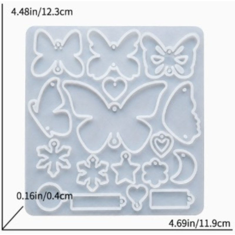 Resin Studio Butterfly Shapes Silicone Pendant Mould RSM5233 additional image 2