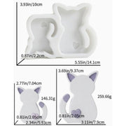 Resin Studio Cat Pair with Hearts Silicone Mould RSM5279 additional image 2