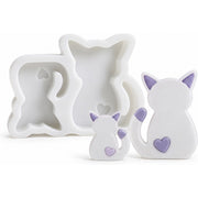 Resin Studio Cat Pair with Hearts Silicone Mould RSM5279