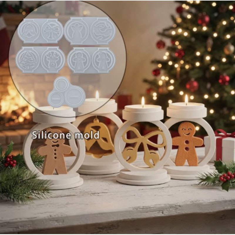 Resin Studio Christmas Angel & Flying Angel Tealight Holder Silicone Mould RSM5261 additional image 3