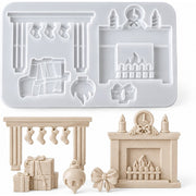 Resin Studio Christmas Fireplace Scene Silicone Mould RSM5187