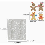 Resin Studio Christmas Gingerbread Characters Silicone Mould RSM5228 additional image 2