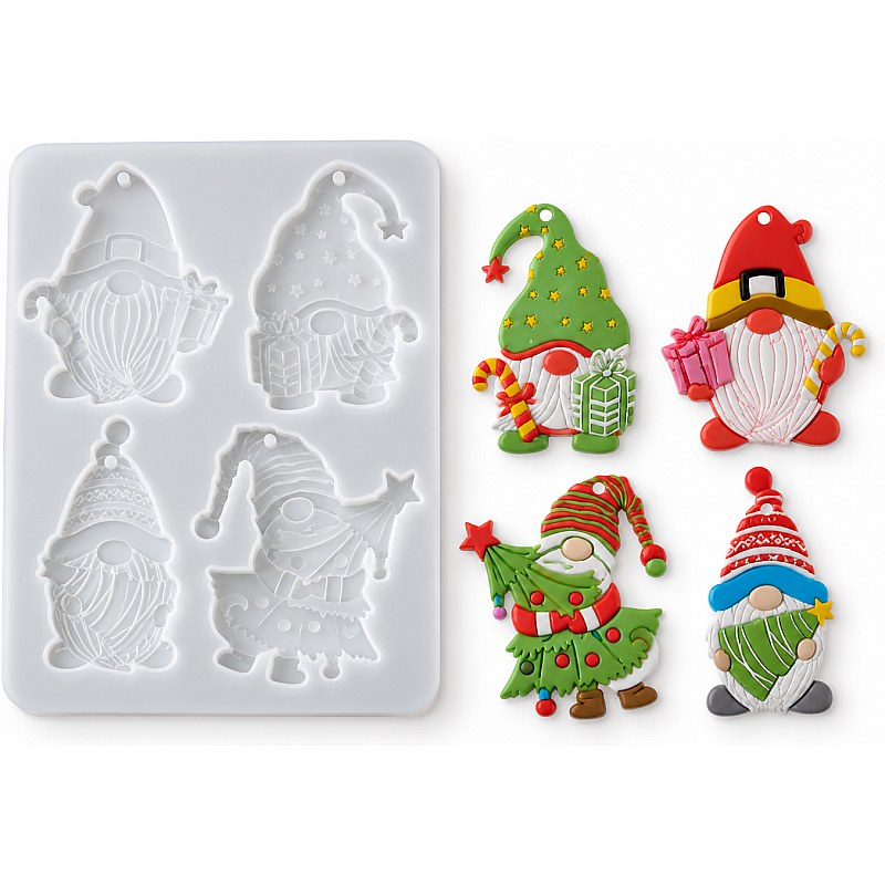Resin Studio Christmas Gnome Decorations Silicone Mould RSM5225