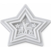 Resin Studio Christmas Star Reindeer Scene Silicone Mould RSM5170
