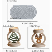 Resin Studio Christmas Tree & Reindeer Tealight Holder Silicone Mould RSM5259 additional image 2