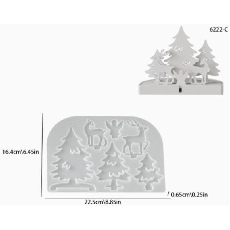 Resin Studio Christmas Woodland Scene Silicone Mould RSM5184 additional image 2