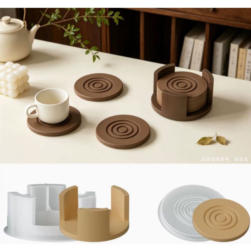 Resin Studio Concentric Circle Coaster Silicone Mould RSM5216 additional image 3