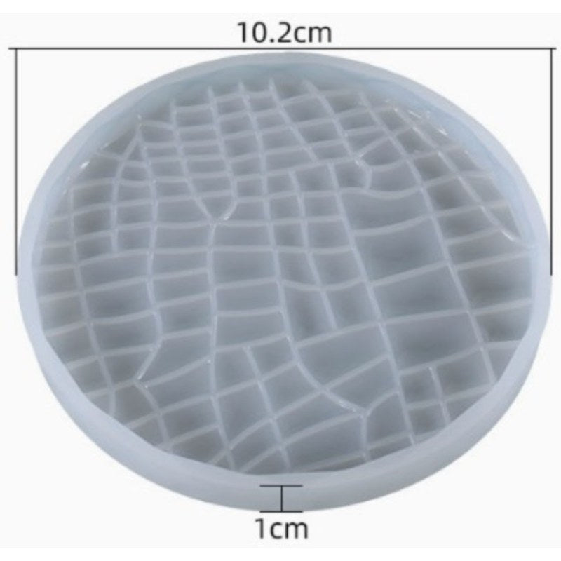 Resin Studio Cracked Mosaic Coaster Silicone Mould RSM5204 additional image 2