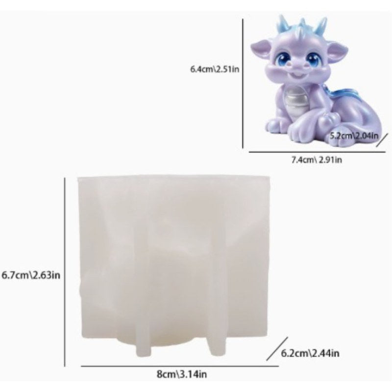 Resin Studio Cute Baby Dragon Silicone Mould RSM5173 additional image 2
