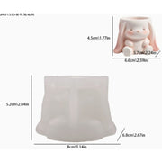 Resin Studio Cute Sitting Bunny Pot Silicone Mould RSM5181 additional image 2