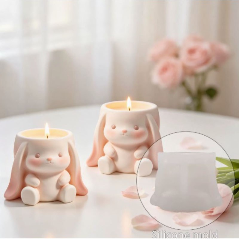 Resin Studio Cute Sitting Bunny Pot Silicone Mould RSM5181 additional image 3
