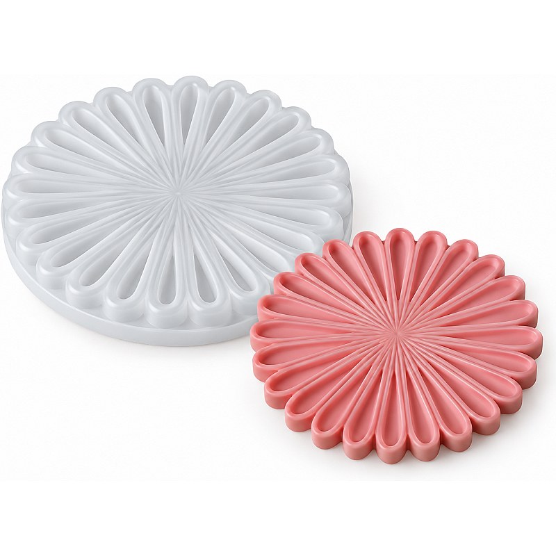 Resin Studio Daisy Flower Coaster Silicone Mould RSM5221