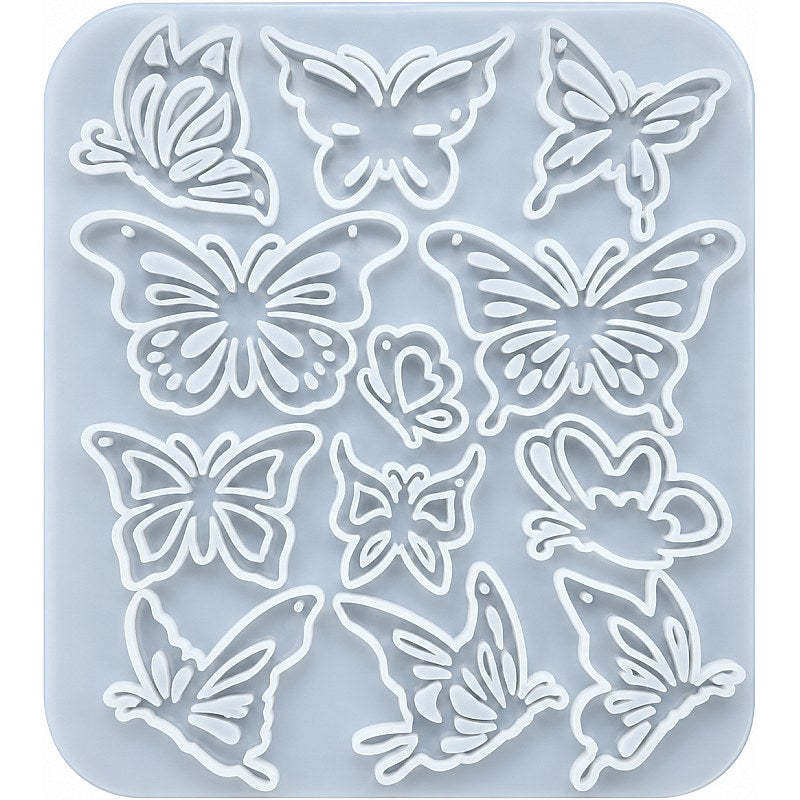 Resin Studio Decorative Butterfly Silicone Pendant Mould RSM5234