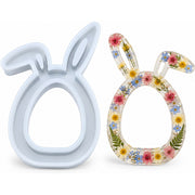 Resin Studio Easter Bunny Ears Egg Frame Silicone Mould RSM5264