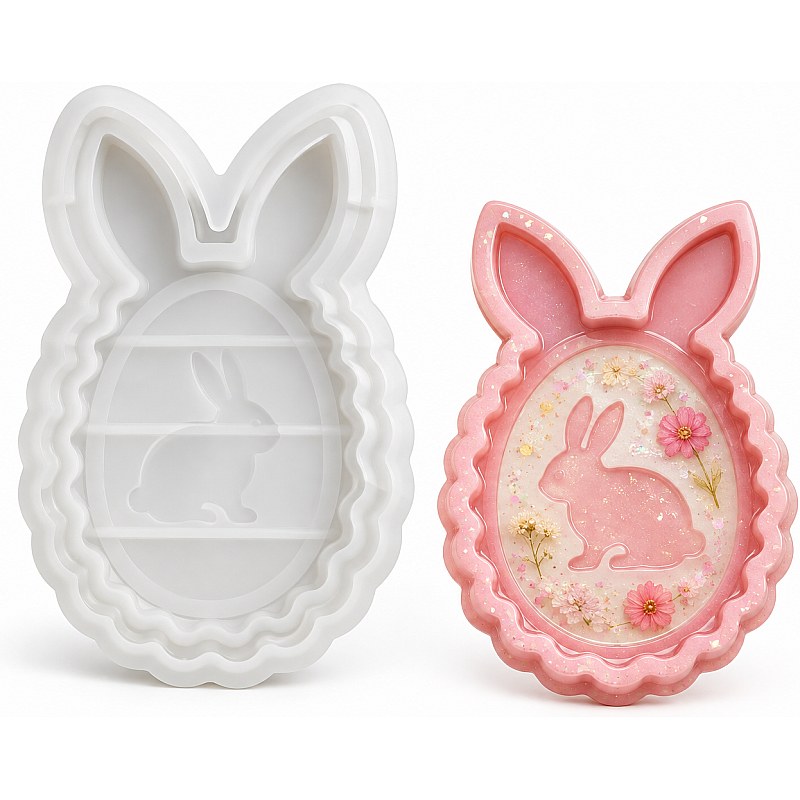 Resin Studio Easter Bunny Ears Egg Silicone Mould RSM5282