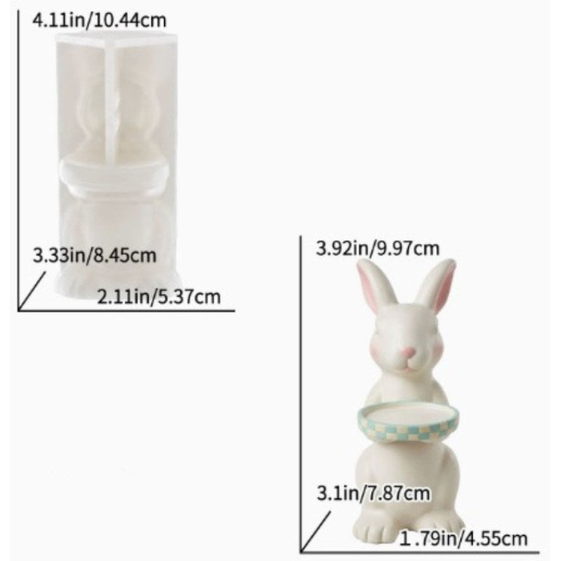 Resin Studio Easter Bunny Holding Tray Silicone Mould RSM5250 additional image 2