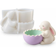 Resin Studio Easter Bunny with Cracked Egg Bowl Silicone Mould RSM5251