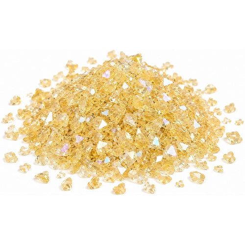 Gold Iridescent Glass Flakes - 100g