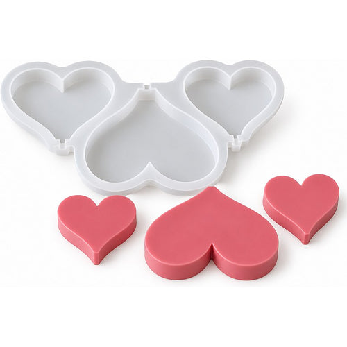 Resin Studio Heart Silicone Mould with 10 Sticks RSM5224