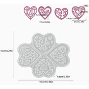 Resin Studio Love & Mr & Mrs Decorative Heart Silicone Mould RSM5213 additional image 2