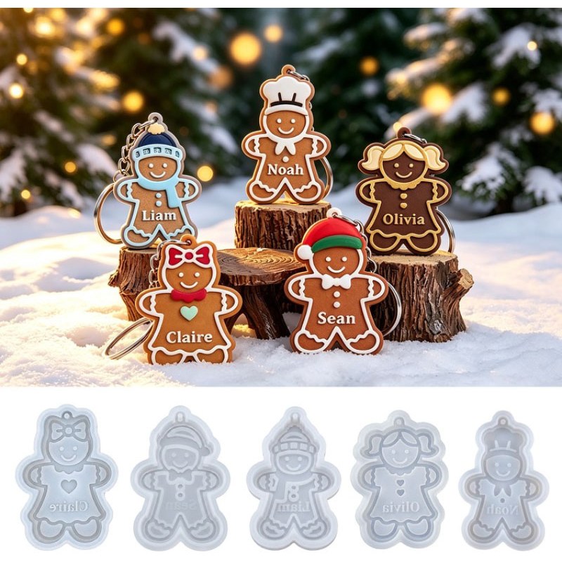 Resin Studio Noah Gingerbread Man Christmas Decoration Silicone Mould RSM5245 additional image 3