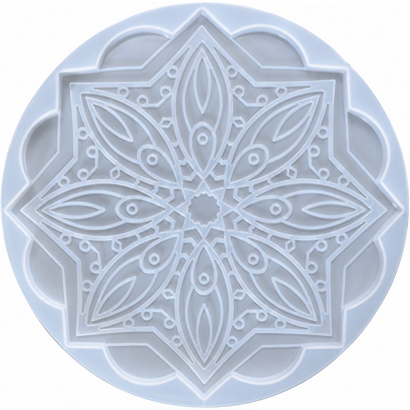 Resin Studio Ornate Lotus Mandala Silicone Resin Mould RSM5191