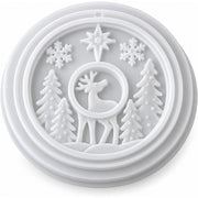 Resin Studio Round Christmas Reindeer Scene Silicone Mould RSM5171