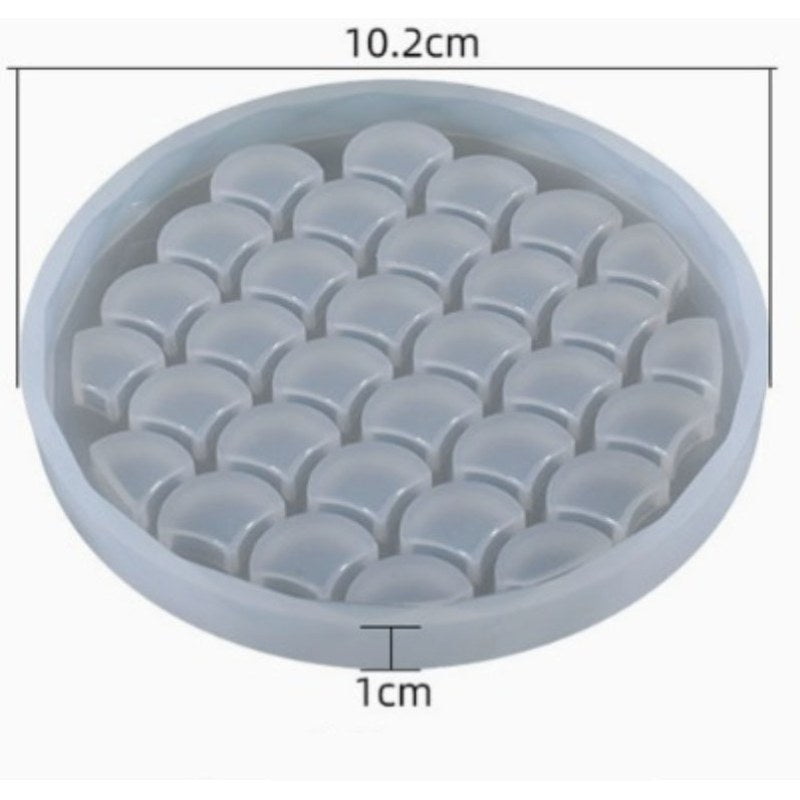 Resin Studio Scallop Pattern Coaster Silicone Mould RSM5203 additional image 2