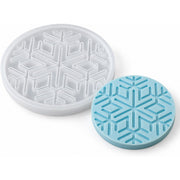 Resin Studio Snowflake Round Coaster Silicone Mould RSM5219