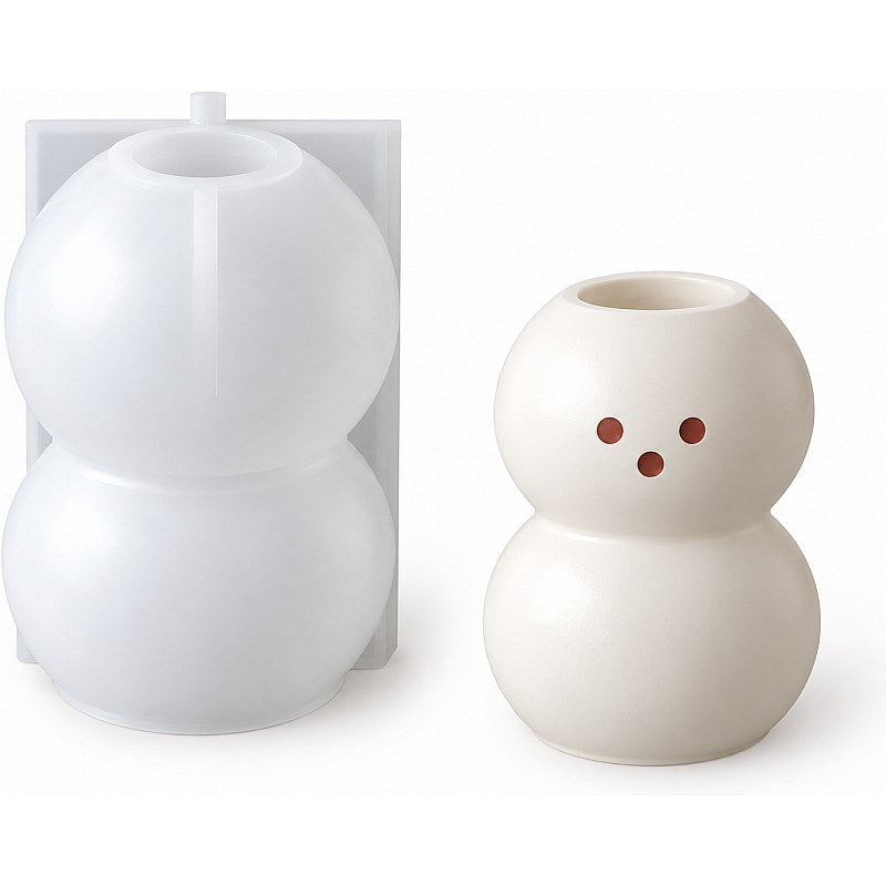 Resin Studio Snowman Pot Silicone Mould RSM5222