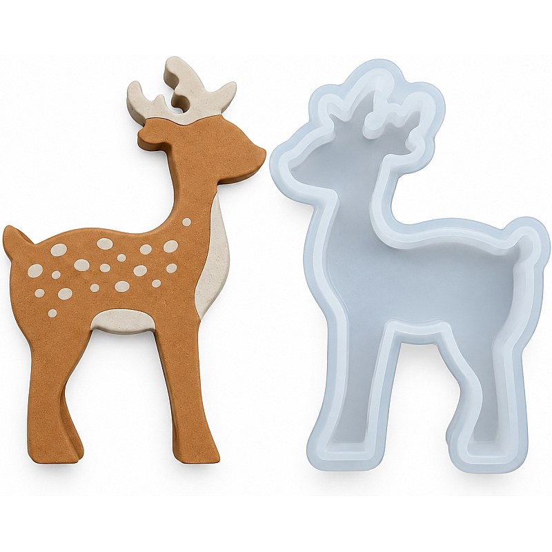 Resin Studio Standing Reindeer Christmas Decoration Silicone Mould RSM5239