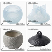 Resin Studio Textured Round Trinket Bowl with Lid Silicone Mould Set RSM5235 additional image 2