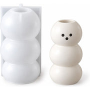 Resin Studio Three-Tier Snowman Pot Silicone Mould RSM5223