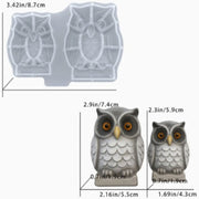 Resin Studio Two Sizes Owl Ornament Silicone Mould RSM5256 additional image 2