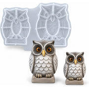 Resin Studio Two Sizes Owl Ornament Silicone Mould RSM5256