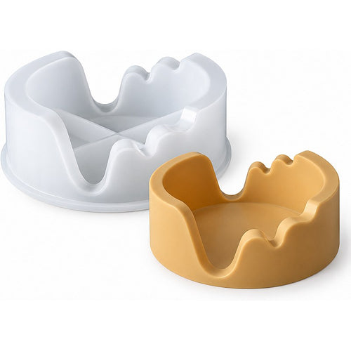 Resin Studio Wavy Edge Round Holder Silicone Mould RSM5218