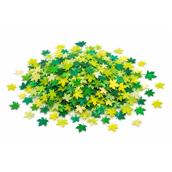 Green and Gold Leaf Confetti - 10g