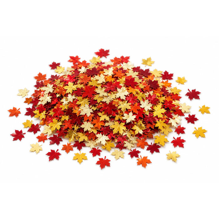 Red and Gold Leaf Confetti - 10g