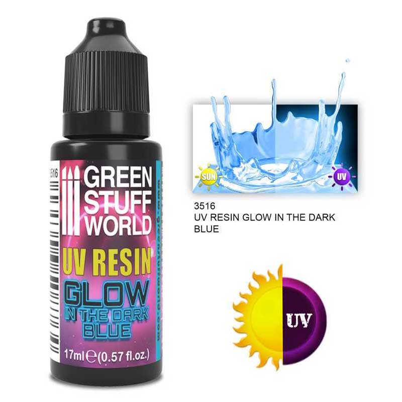 Green Stuff World - UV Resin Blue - Glow In The Dark (17ml)