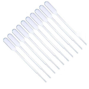 10x 3ml Disposable Pasteur Pipettes (Graduated 0.5ml)