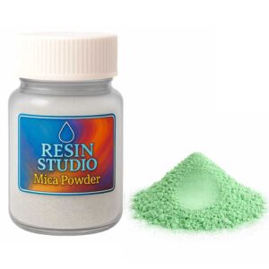 Resin Studio Hime Golden Green Mica Pigment Powder product photo