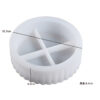 Silicone round lidded storage box mould